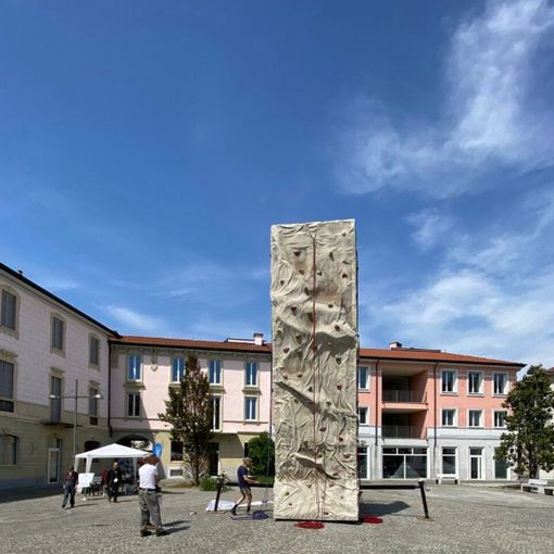 Un weekend con l’arrampicata in piazza San Giovanni