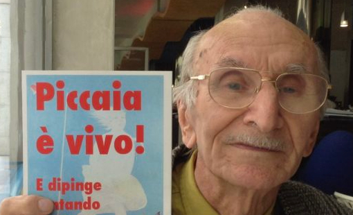 La foto del maestro usata dal figlio per il manifesto di commiato