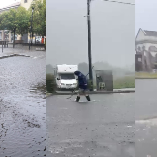 A sinistra via San Pietro, al centro e a destra la zona vicino al cimitero