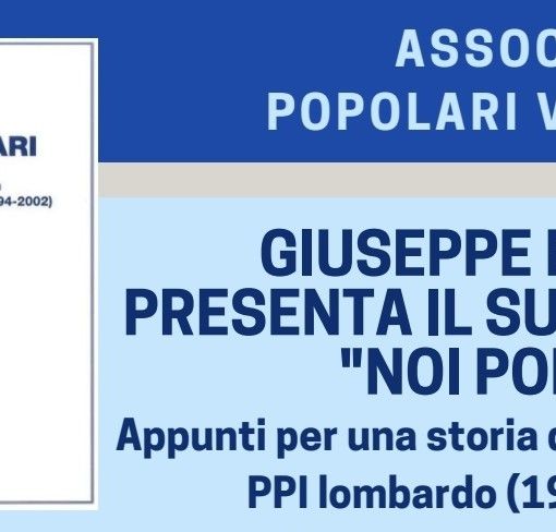 Giuseppe Bonelli presenta a Busto il suo libro “Noi Popolari”