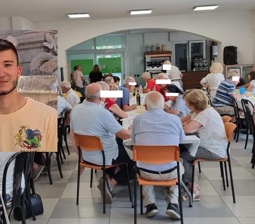 Alcuni partecipanti e nel riquadro Luca Re Sartù
