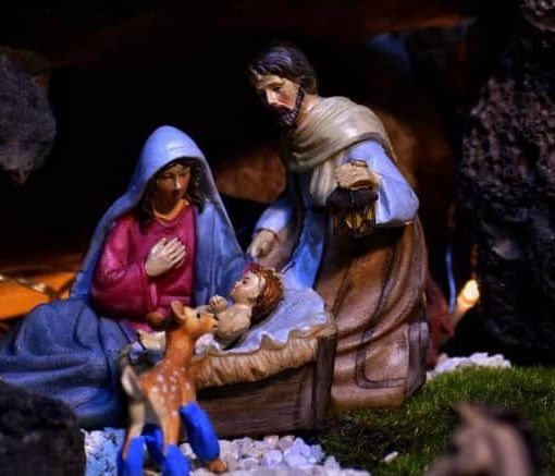 L'omaggio di Lussurzesa con le zampine medicate al Bambino: il presepe che commuove tutti