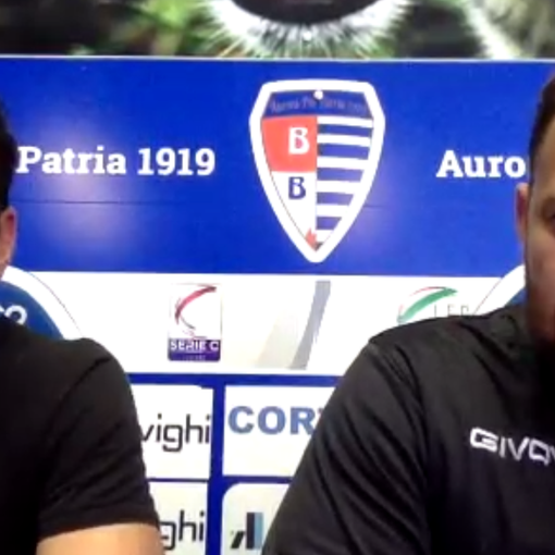 Riccardo Colombo e Ivan Javorcic in sala stampa