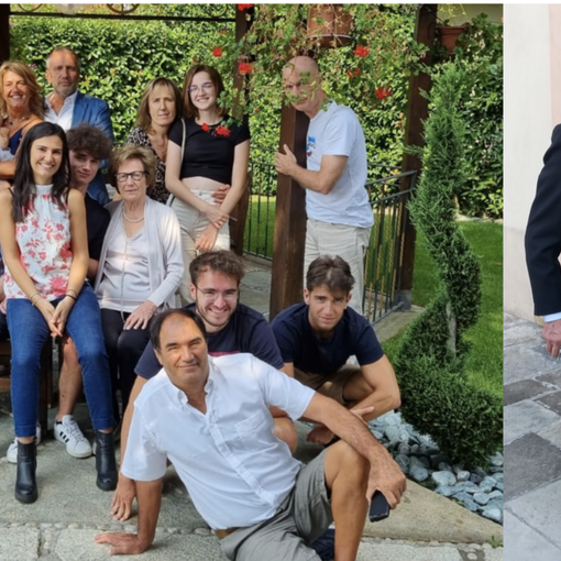 Momenti felici di Reginaldo Denna con la sua famiglia