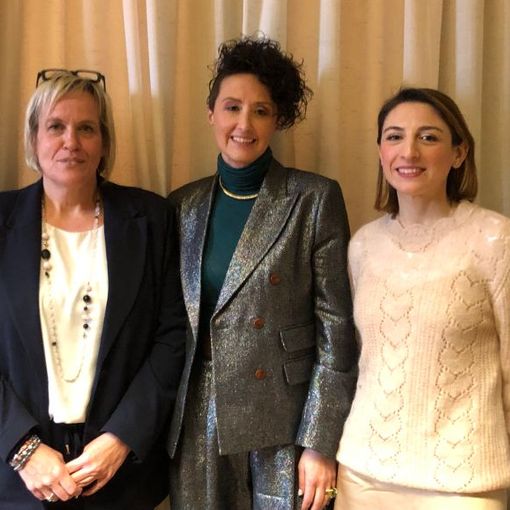 Paola Reguzzoni con Stefania Maffei e Sara Gioia