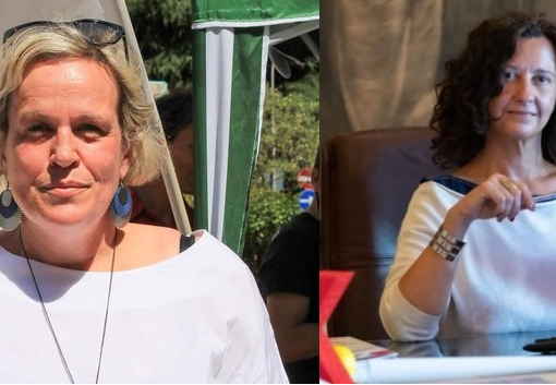 Le leghiste Paola Reguzzoni (a sinistra) e Manuela Maffioli