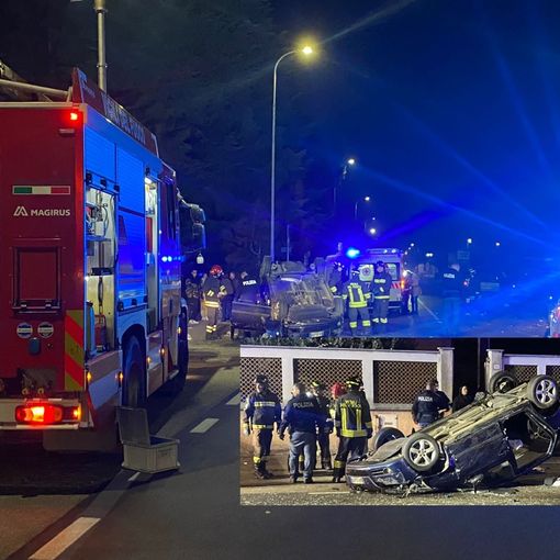 FOTO. Auto ribaltata, paura sul Sempione
