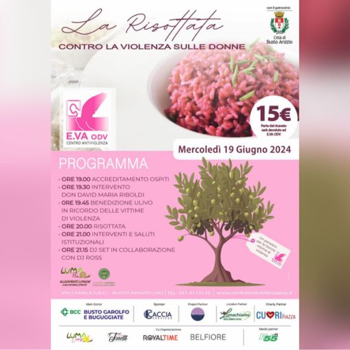 Una serata benefica per il Centro Antiviolenza E.VA ODV di Busto Arsizio