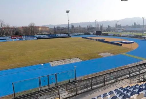 Lo stadio “Lino Turina” di Salò