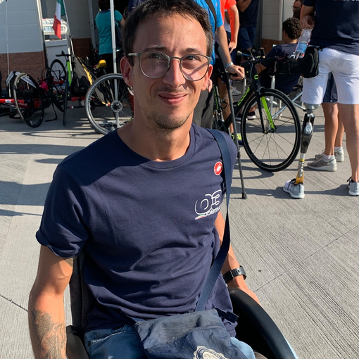 Samuele  Castiglioni (foto da Facebook) già vittorioso nel nuoto e ora nel ciclismo, partirà con Obiettivo3