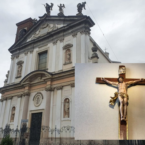 Busto, il crocefisso di San Michele ha ritrovato l’antico splendore