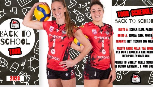 Alle scuole “Pontida” e “Pascoli” la pallavolo di serie A entra in classe