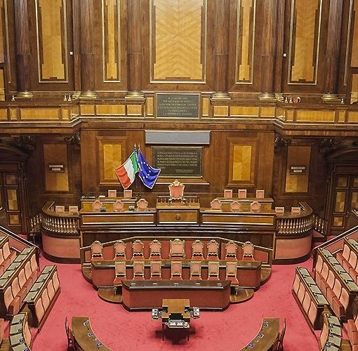 Foto dal profilo Twitter del Senato