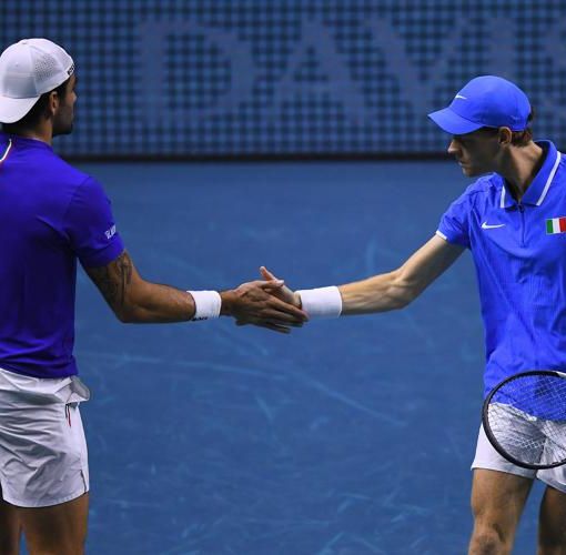 Matteo Berrettini e Jannik Sinner, il doppio dei sogni italiani in Coppa Davis - Afp