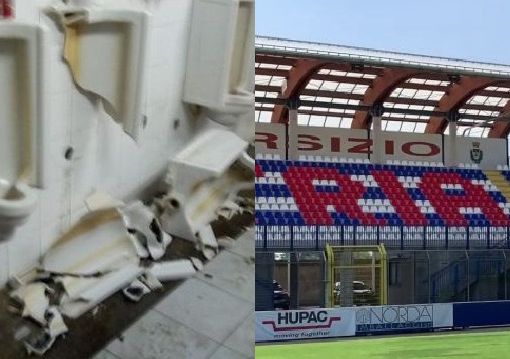Vandalismi allo “Speroni”, 300 euro di multa al Lecco