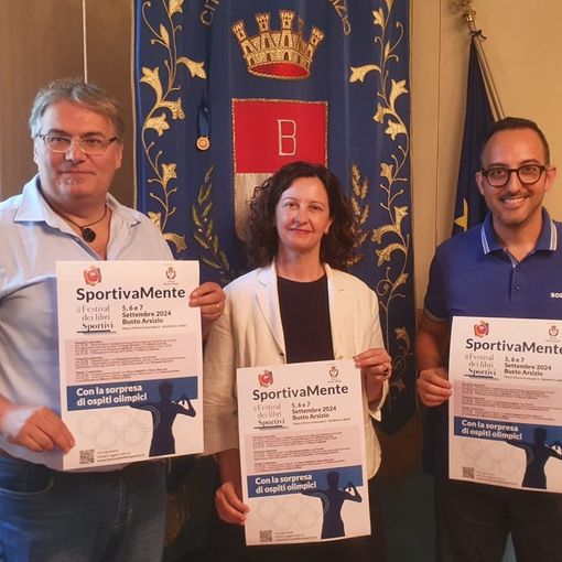 Da sinistra, Enrico Anghilante, Manuela Maffioli e Maurizio Artusa alla presentazione di SportivaMente