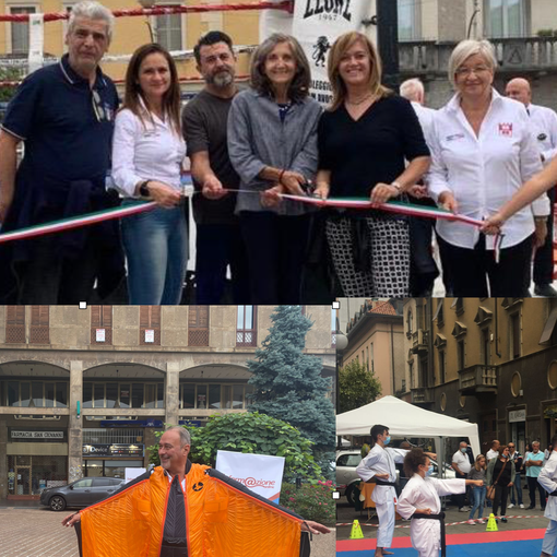 L'inaugurazione, la presentazione di Marco Milanese e una delle dimostrazioni a Busto