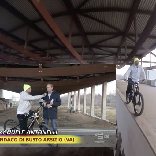 VIDEO. Striscia e l'incursione in bici all'ex Palaghiaccio: «Ma entro giugno i lavori»