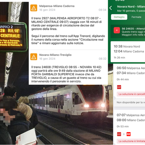 In attesa del Malpensa Express a Busto per la Centrale e alcuni avvisi