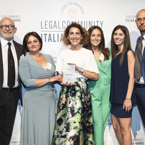 A&amp;A Studio Legale premiato ai Legalcommunity Italian Awards