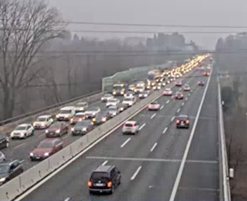 Le code di questa mattina in A8 viste dalle telecamere di Autostrade per l'Italia