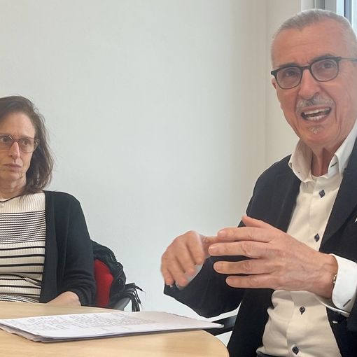 Il presidente Renato Borroni e  il consigliere Cristina Cagelli