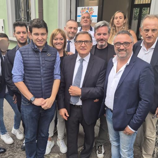 Ingresso del civico 9, in via Quintino Sella