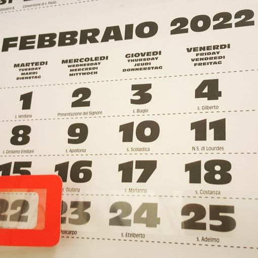 Oggi è il 22-02-2022, data palindroma: ecco che cosa significa
