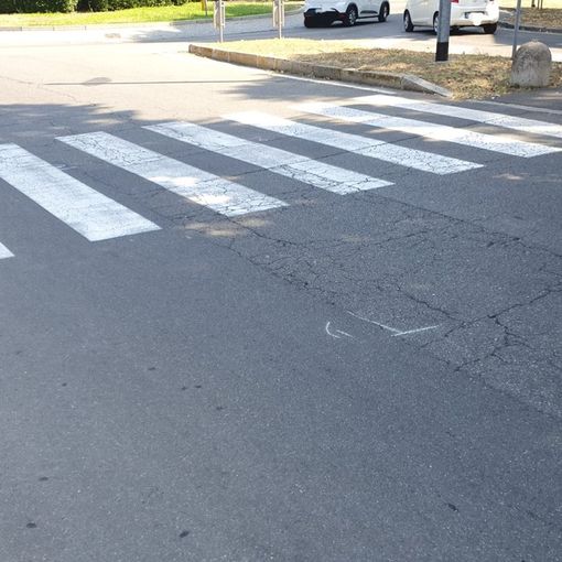 Le strisce pedonali di viale Boccaccio dove è avvenuto l'incidente