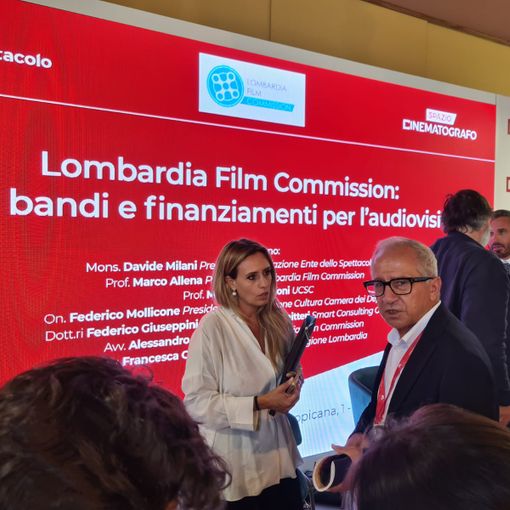 Cinema, assessore Caruso al Festival di Venezia: «Regione sostiene chi realizza film e documentari in Lombardia»