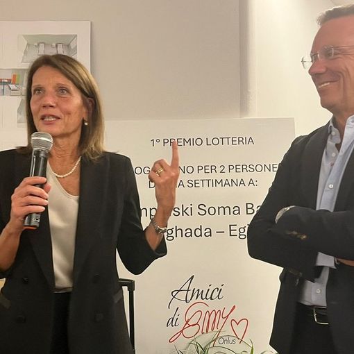 Simonetta Cherubini con Stefano Morosi