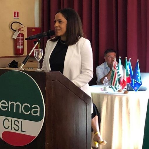 Carlotta Schirripa, segretario generale della Femca Cisl dei Laghi