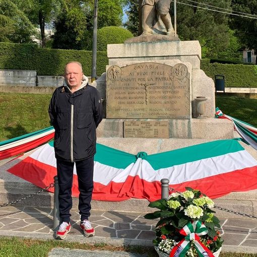 Remigio Maistrello in una foto dalla pagina Facebook del Comune