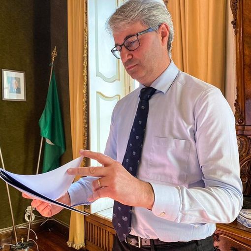 Il sindaco Davide Galimberti