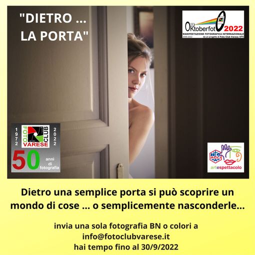 “Dietro la porta”: nuovo progetto social del Foto Club Varese per il cinquantesimo di fondazione “Dietro la porta”: nuovo progetto social del Foto Club Varese per il cinquantesimo di fondazione