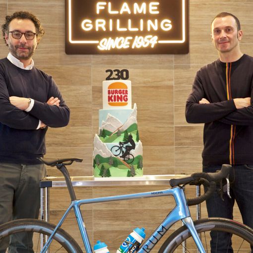 Alessandro Lazzaroni, GM di Burger King Italia e Ivan Basso