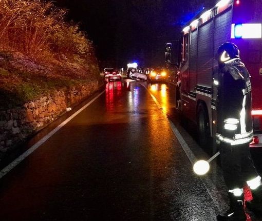 L'incidente di ieri a Cunardo (foto vigili del fuoco)