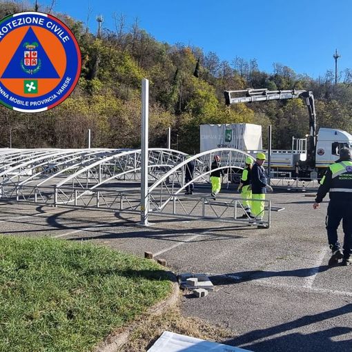 La Protezione civile provinciale in azione al Brinzio e a Malnate: due giorni di formazione per 60 volontari della colonna mobile provinciale