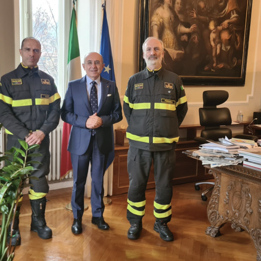 Il nuovo comandante provinciale dei vigili del fuoco incontra il prefetto