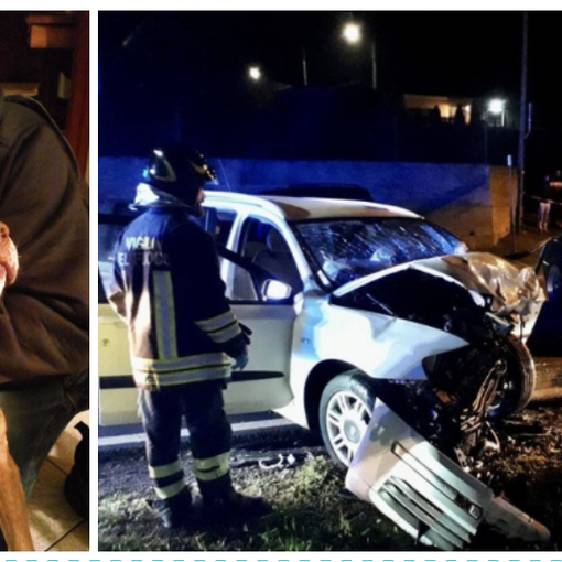 Nicola Della Valle, 47 anni. A destra: la scena dell'incidente