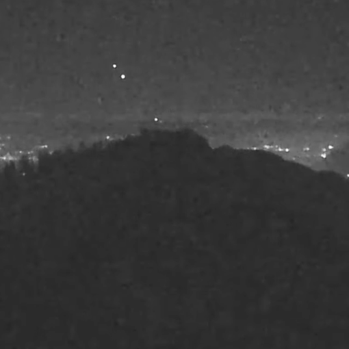 La congiunzione vista dal Campo dei Fiori (foto dalla webcam della Società Astronomica Schiaparelli)