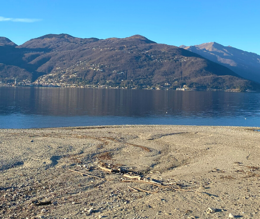 Nel Varesotto in sei mesi mai così poca pioggia: il lago Maggiore sempre più giù