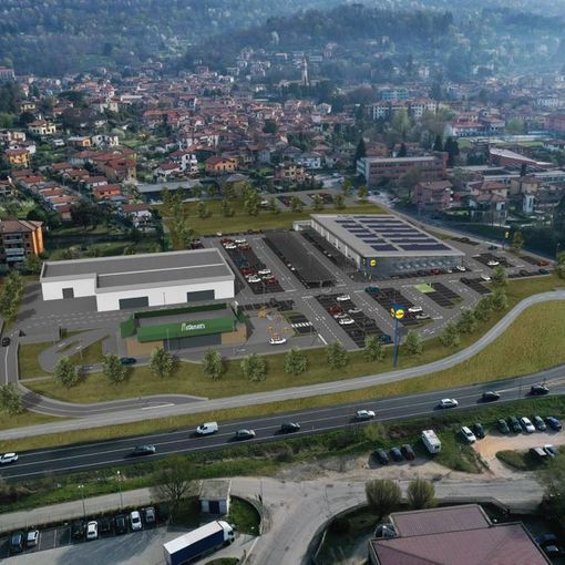 Il rendering del nuovo polo che sorgerà in via Gerli Arioli a Gavirate