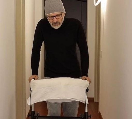 La foto postata da Gigi D'Agostino lo scorso gennaio