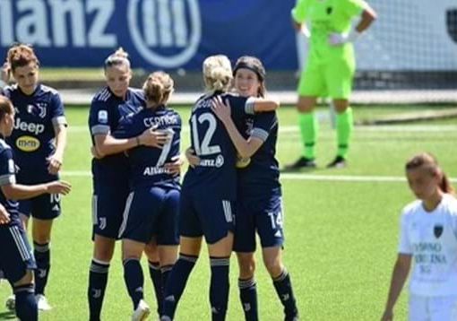 Alle bianconere basterà un punto nelle prossime tre giornate per la matematica certezza di laurearsi (ancora) campionesse d'Italia (foto figc.it)