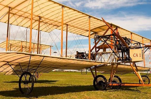 Lo storico aeroplano Ca.1 in una foto tratta dalla pagina Facebook di Hangar Italy