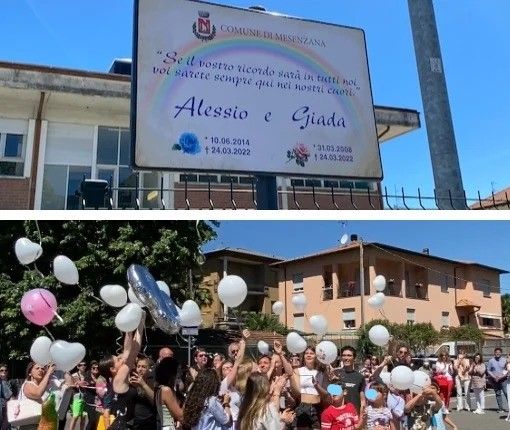 Alle scuole medie di Mesenzana la targa in memoria di Giada e Alessio: «Sarete sempre nei nostri cuori»