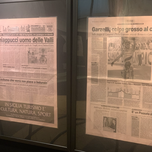 VIDEO e FOTO - La storia della Tre Valli in una mostra: «Qui ogni angolo è una meraviglia per gli occhi di chi ama il ciclismo»