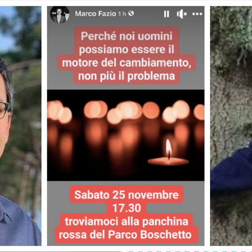 Femminicidi, la proposta del sindaco di Germignaga: «Una fiaccolata con noi uomini perché Giulia sia l'ultima»