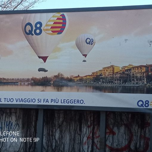 Il lungofiume di Sesto Calende protagonista della campagna pubblicitaria della Q8